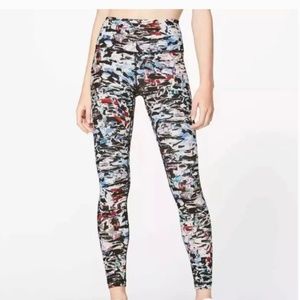 Lululemon Wunder Under Hi-Rise Tight Culture ClasH/Multi Black NWOT Size 4